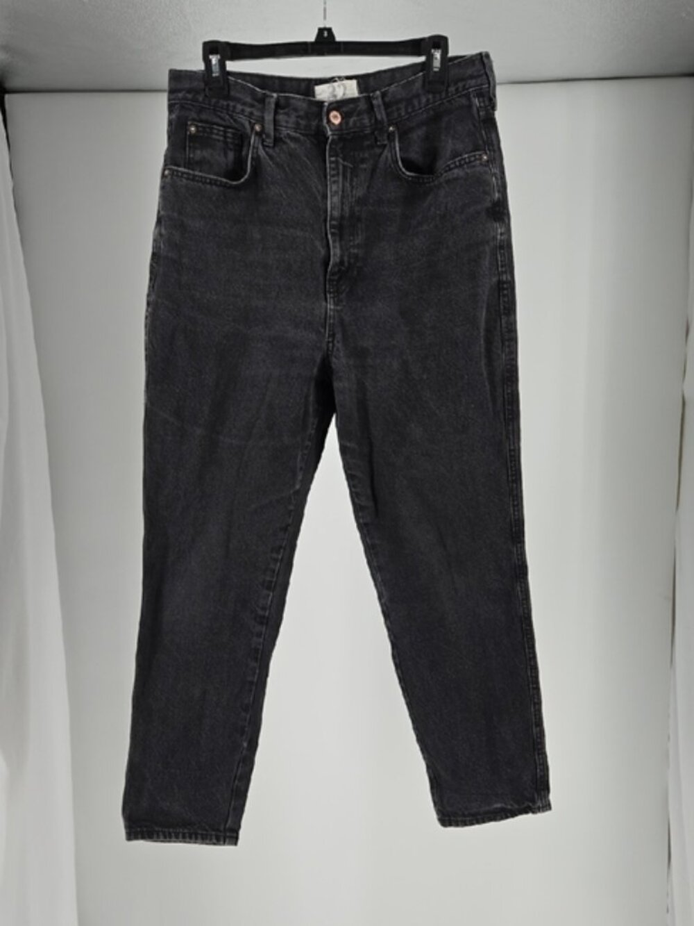 Free People Black Straight Leg Jeans Size 32